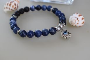 Sodalite Blue Crystal Bracelet