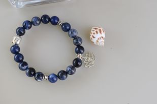 Sodalite Blue Crystal Bracelet