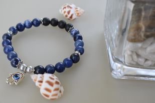 Sodalite Blue Crystal Bracelet