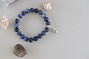 Sodalite Blue Crystal Bracelet