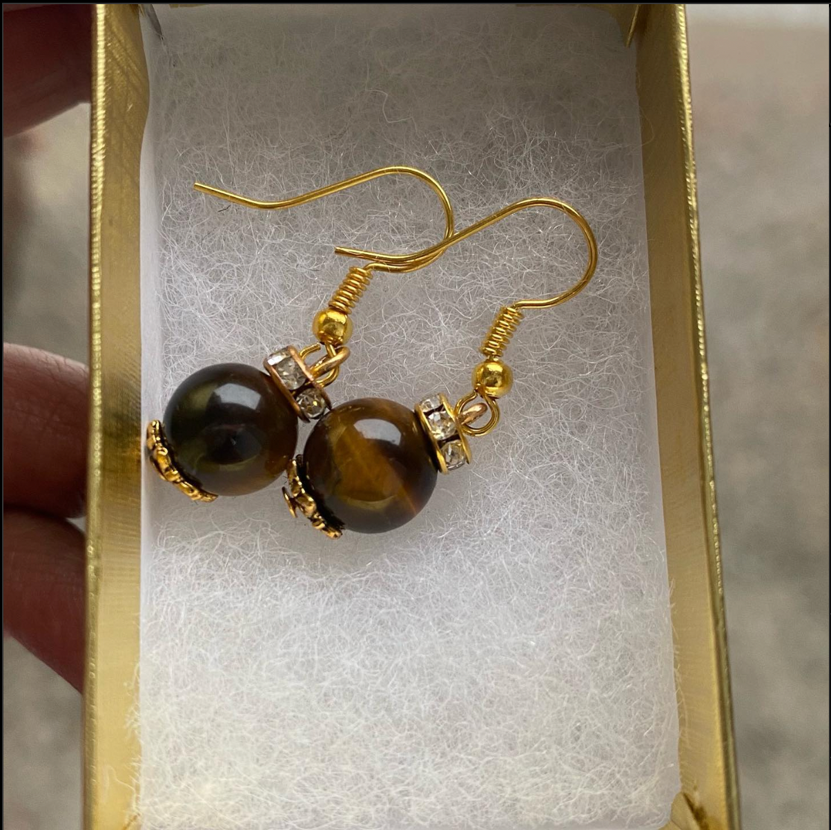 Golden Tiger Eye Earrings