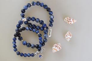 Sodalite Blue Crystal Bracelet