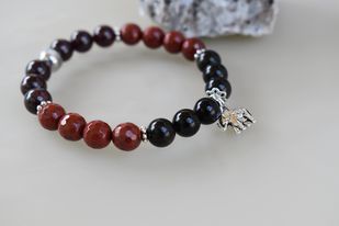 Red and Black Crystal Bracelet